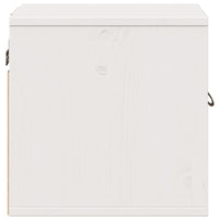 Pensili 2pz Bianchi 31,5x30x30 cm in Legno Massello di Pino 818358