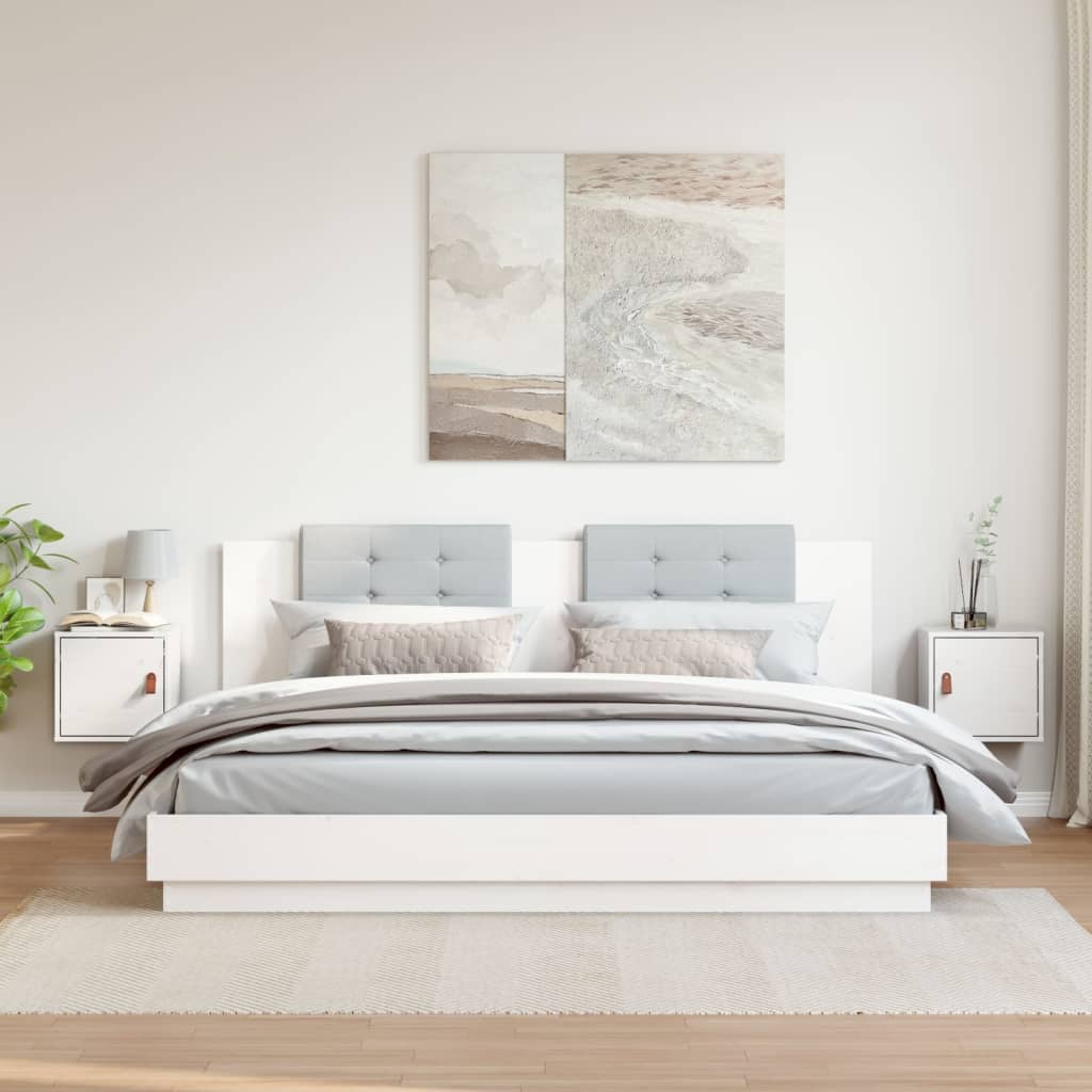 Pensili 2pz Bianchi 31,5x30x30 cm in Legno Massello di Pino cod mxl 51121