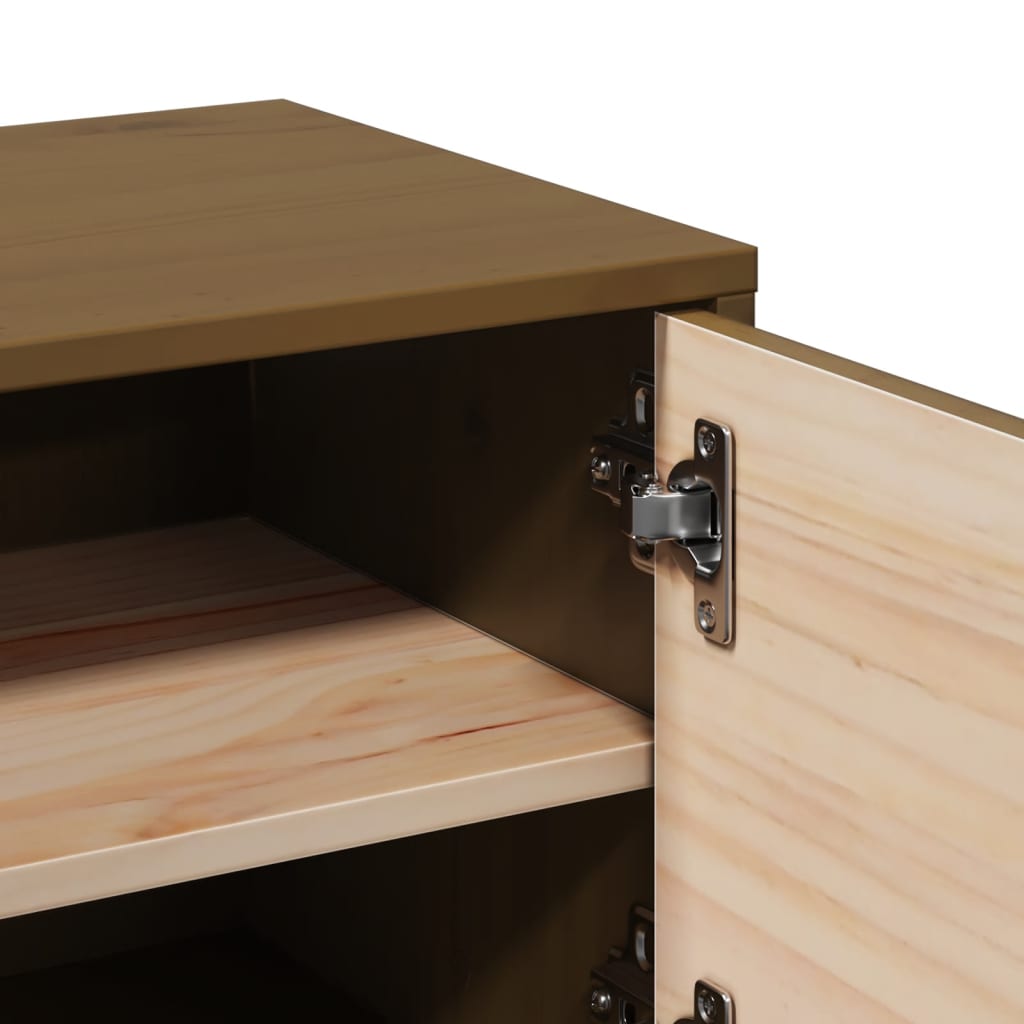 Pensile Marrone ambra 31,5x30x30 cm in Legno Massello di Pino 818361