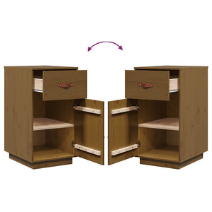 Armadietto da Scrivania Ambra 40x50x75cm in Legno Massello Pino 820100