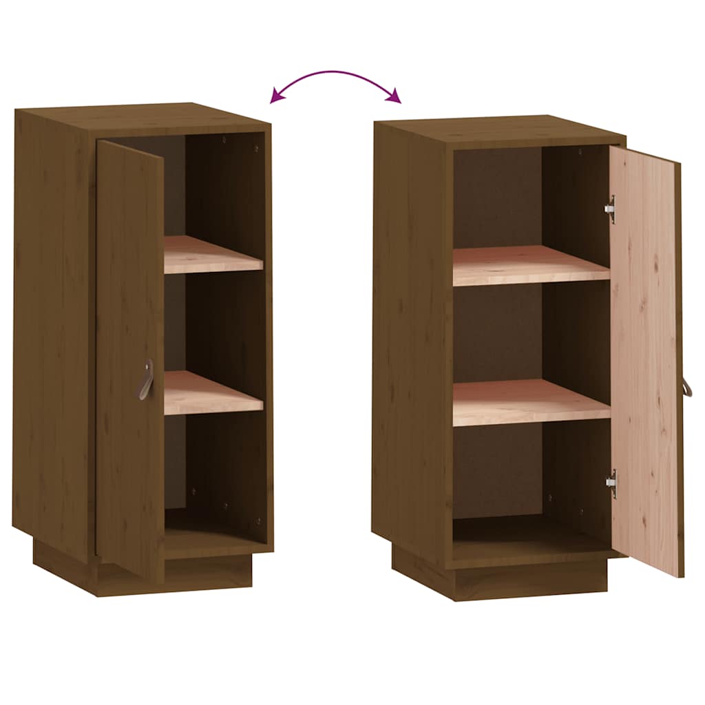 Credenza Miele 34x40x75 cm in Legno Massello di Pino