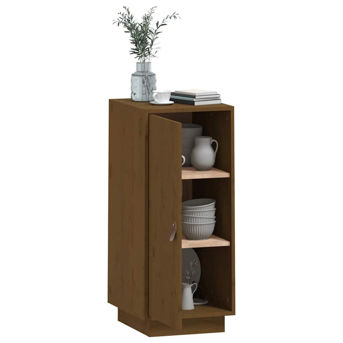 Credenza Miele 34x40x75 cm in Legno Massello di Pino