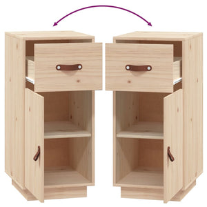 Credenza-Buffet-Armadio da cucina 34x40x75 cm in Legno Massello di Pino