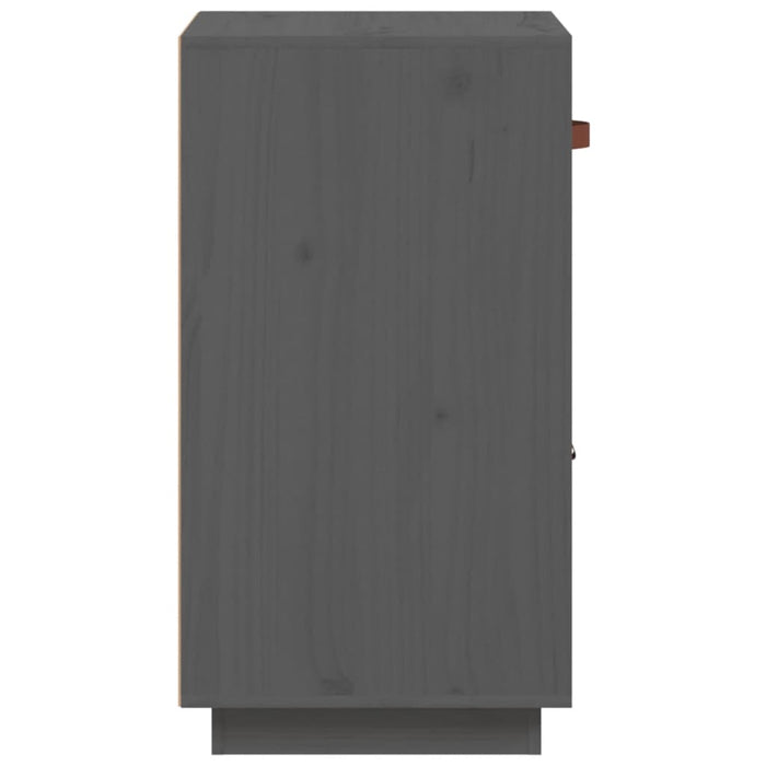 Credenza buffet cassettiera mobile contenitore organizer cucina soggiorno soggiorno 34 x 40 x 75 cm legno massello di pino grigio 02_0031785