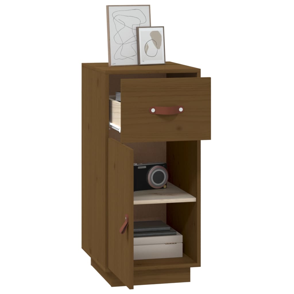 Credenza-Buffet-Armadio da cucina ambra 34x40x75 cm in Legno Massello di Pino