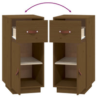 Credenza-Buffet-Armadio da cucina ambra 34x40x75 cm in Legno Massello di Pino