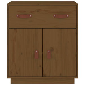 Credenza Ambrata 65,5x40x75 cm in Legno Massello di Pino 820130