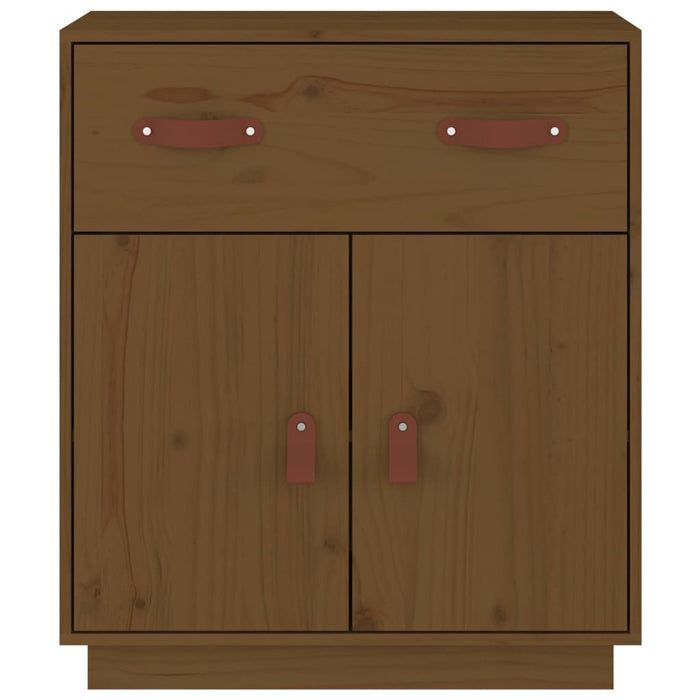 Credenza Ambrata 65,5x40x75 cm in Legno Massello di Pino 820130