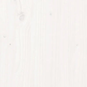 Credenza Bianca 100x40x75 cm in Legno Massello di Pino 820133