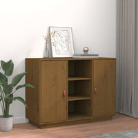 Credenza ambra 100x40x75 cm in Legno Massello di Pino 820135