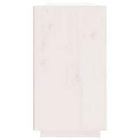 Credenza-Buffet-Armadio da cucina Bianca 100x40x75 cm in Legno Massello di Pino