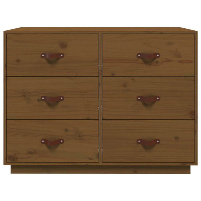 Credenza-Buffet-Armadio da cucina ambra 100x40x75 cm in Legno Massello di Pino 547740