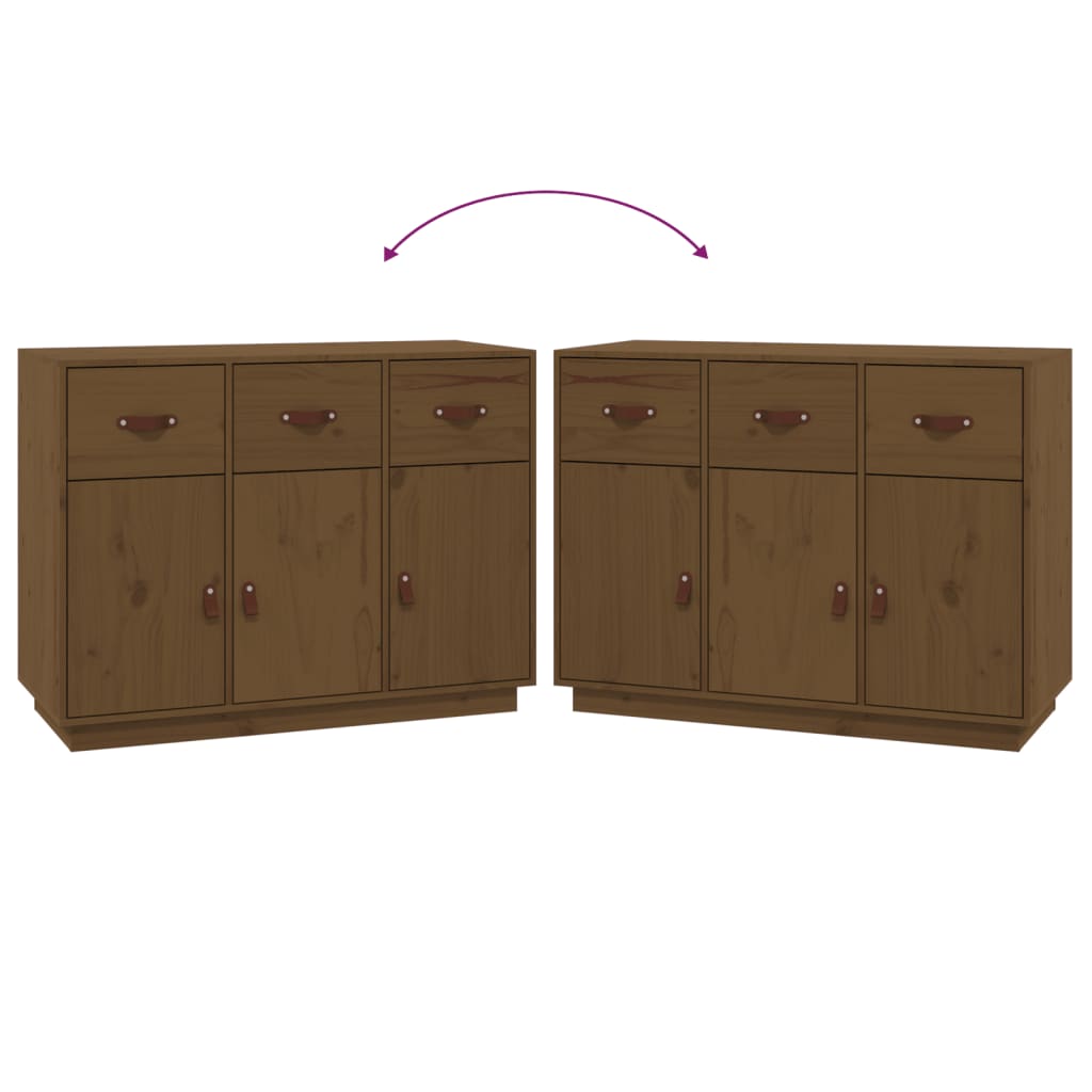 Credenza ambra 100x40x75 cm in Legno Massello di Pino 820150