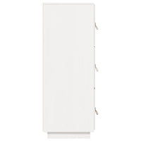 Credenza-Buffet-Armadio da cucina Bianca 34x40x108,5 cm in Legno Massello di Pino 489197