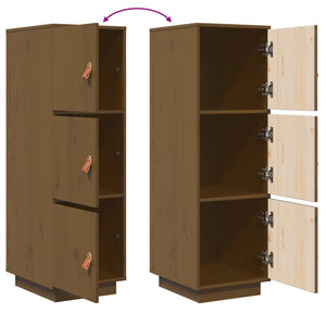 Credenza ambra 34x40x108,5 cm in Legno Massello di Pino 820170