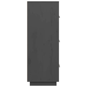 Credenza Grigia 67x40x108,5 cm in Legno Massello di Pino cod mxl 25680