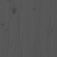 Credenza Grigia 67x40x108,5 cm in Legno Massello di Pino 820174