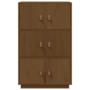 Credenza-Buffet-Armadio da cucina ambra 67x40x108,5 cm in Legno Massello di Pino 743195