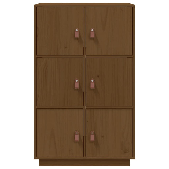 Credenza-Buffet-Armadio da cucina ambra 67x40x108,5 cm in Legno Massello di Pino 743195