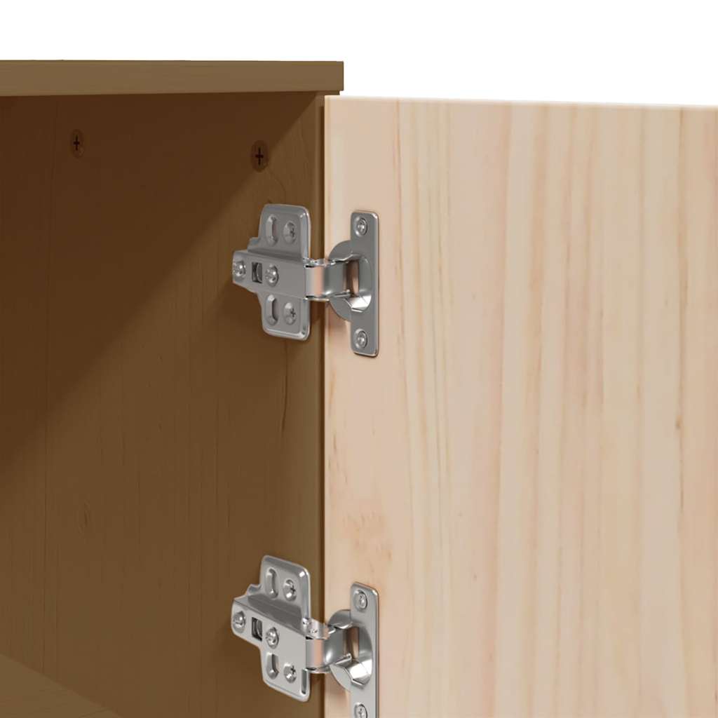 Credenza-Buffet-Armadio da cucina ambra 67x40x108,5 cm in Legno Massello di Pino 743195