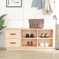 Scarpiera 100x34x45 cm in Legno Massello di Pino cod mxl 46279