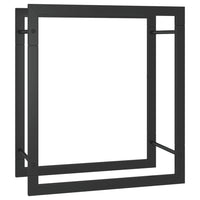 Portalegna Nero Opaco 50x28x56 cm in Acciaiocod mxl 78788