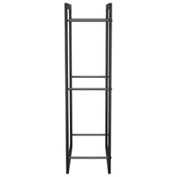 Portalegna opaco 50 x 28 x 94 cm acciaio nero 02_0043750