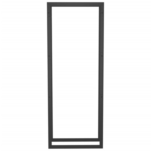 Portalegna opaco 50 x 28 x 132 cm acciaio nero 02_0043748