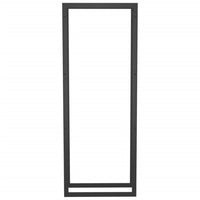 Portalegna Nero Opaco 50x28x132 cm in Acciaiocod mxl 78782