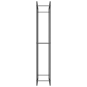 Portalegna opaco 80 x 28 x 154 cm acciaio nero 02_0043751