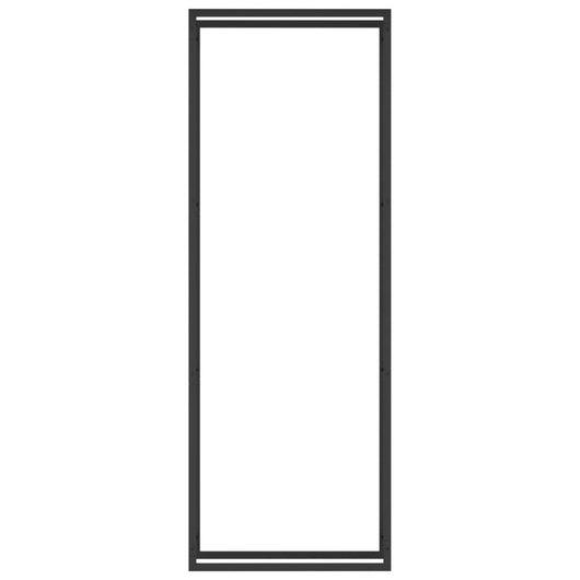 Portalegna opaco 80 x 28 x 222 cm acciaio nero 02_0043752