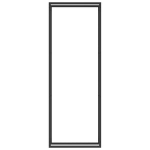 Portalegna Nero Opaco 80x28x222 cm in Acciaiocod mxl 126692