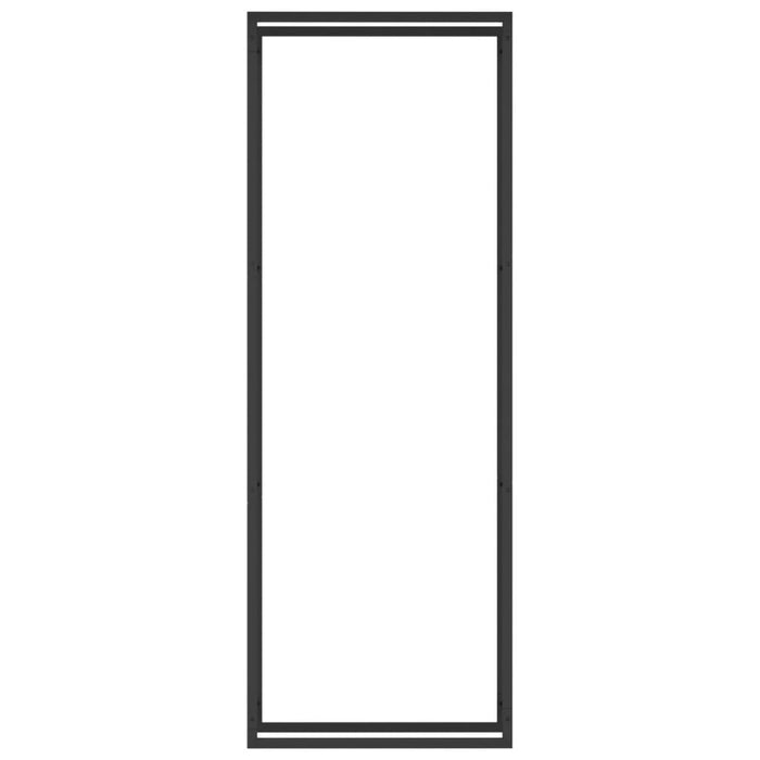 Portalegna Nero Opaco 80x28x222 cm in Acciaiocod mxl 126692