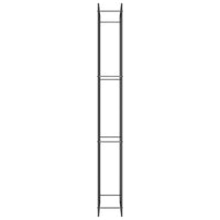 Portalegna opaco 80 x 28 x 222 cm acciaio nero 02_0043752