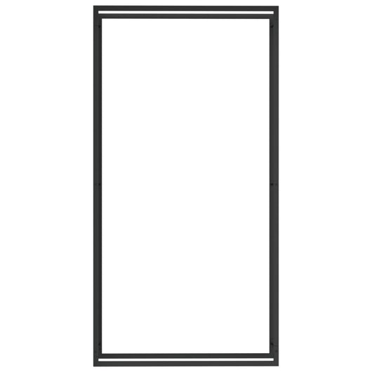 Portalegna opaco 110 x 28 x 214 cm acciaio nero 02_0043746