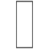 Portalegna-Scaffale per Legna Nero Opaco 110x28x312 cm in Acciaio