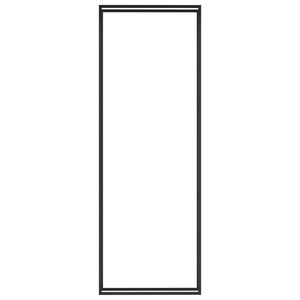 Portalegna-Scaffale per Legna Nero Opaco 110x28x312 cm in Acciaio