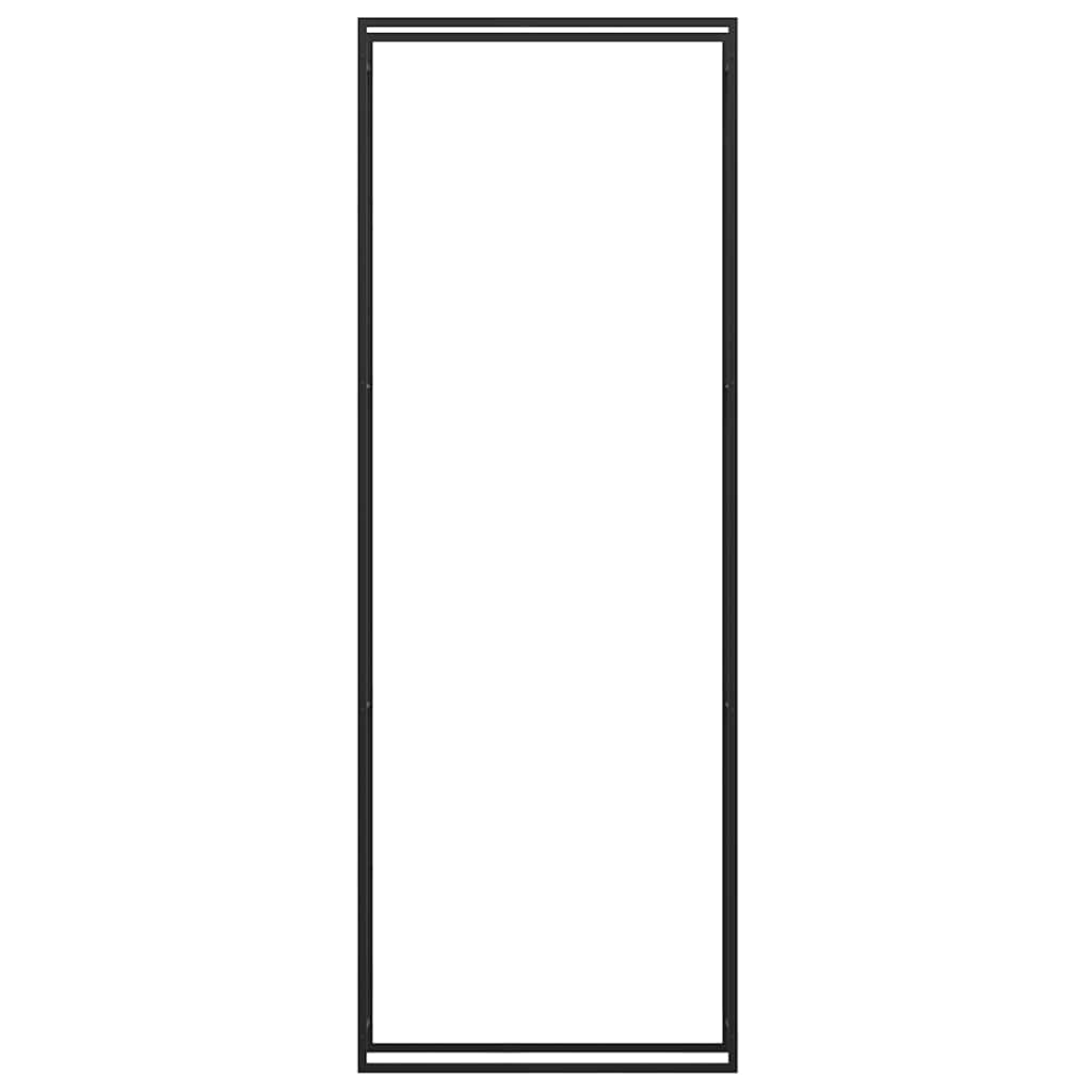 Portalegna Nero Opaco 110x28x312 cm in Acciaio 350312