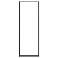 Portalegna Nero Opaco 110x28x312 cm in Acciaio 350312