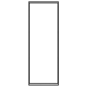 Portalegna Nero Opaco 110x28x312 cm in Acciaio 350312