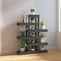 Supporto per Piante Grigio 85x25x109,5cm Legno Massello di Pino cod mxl 68879