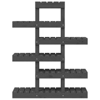 Supporto per Piante Grigio 85x25x109,5cm Legno Massello di Pino cod mxl 68879