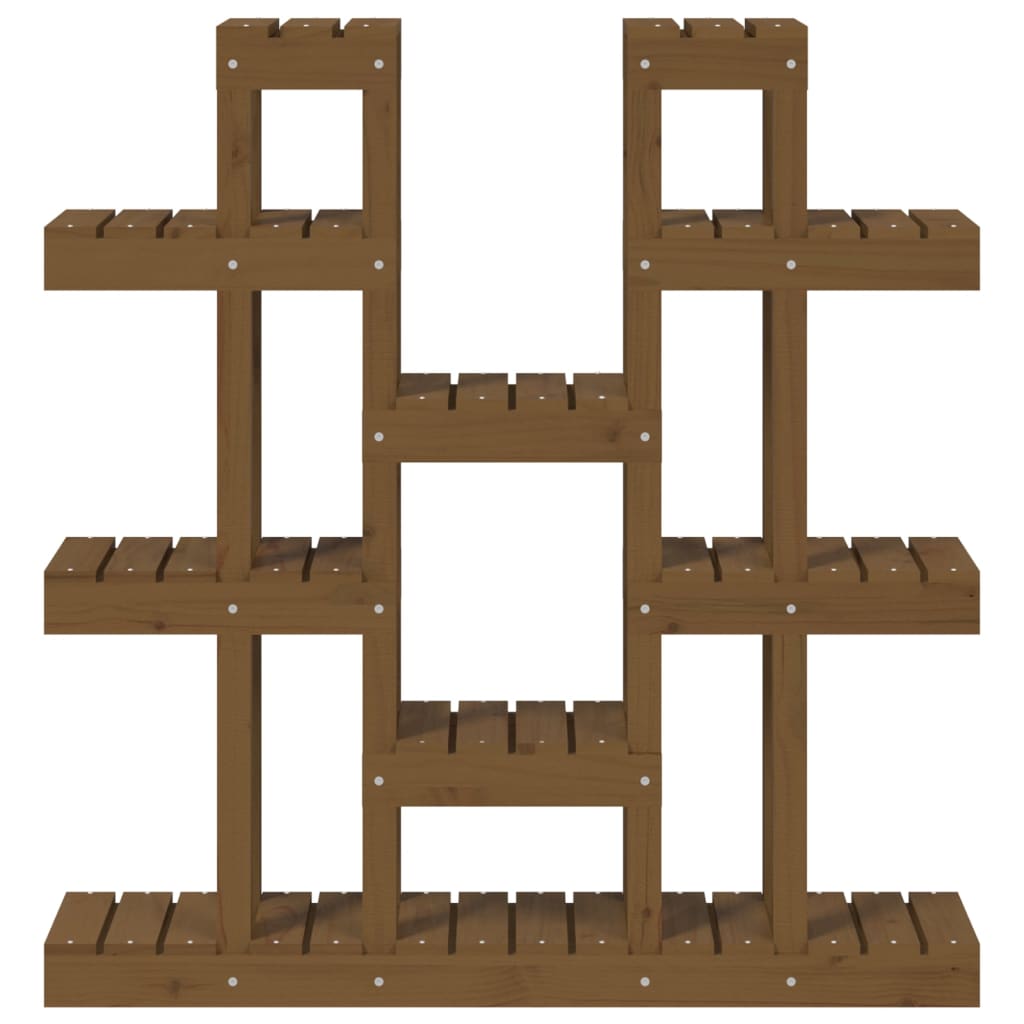 Supporto Piante Ambra 104,5x25x109,5 cm Legno Massello di Pino 822095