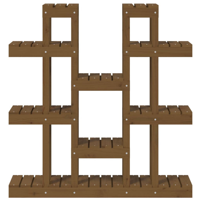 Supporto Piante Ambra 104,5x25x109,5 cm Legno Massello di Pino 822095