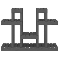 Supporto per Piante Grigio 104,5x25x77,5 cm in Massello di Pino 822099