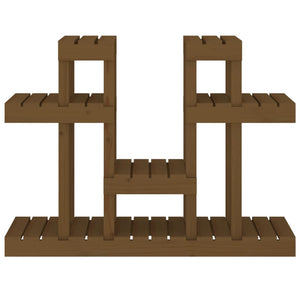 Portavaso portafiori 1045 x 25 x 775 cm in legno massello di pino marrone 02_0045238