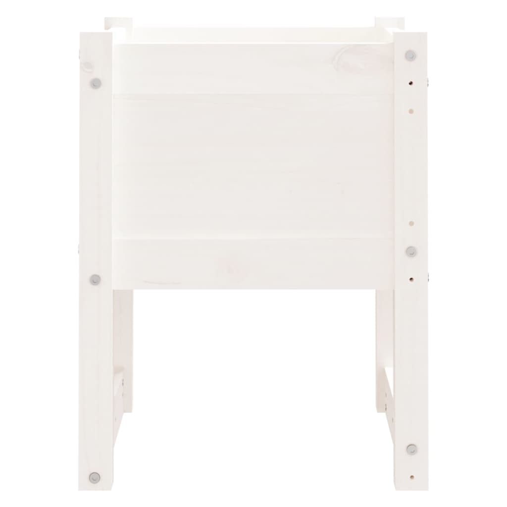 Fioriera rialzata per aiuole fioriere da giardino terrazze set da 2 40 x 40 x 525 cm in legno massello di pino bianco 02_0038961