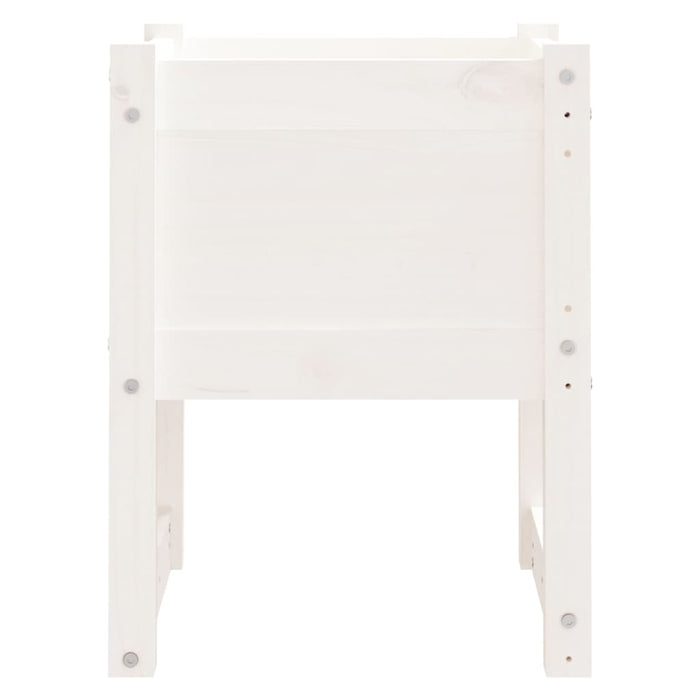 Fioriera rialzata per aiuole fioriere da giardino terrazze set da 2 40 x 40 x 525 cm in legno massello di pino bianco 02_0038961