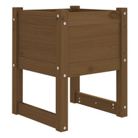 Fioriere 2 pz Ambra 40x40x52,5 cm in Legno Massello di Pino 822114