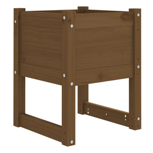 Fioriere 2 pz Ambra 40x40x52,5 cm in Legno Massello di Pino 822114